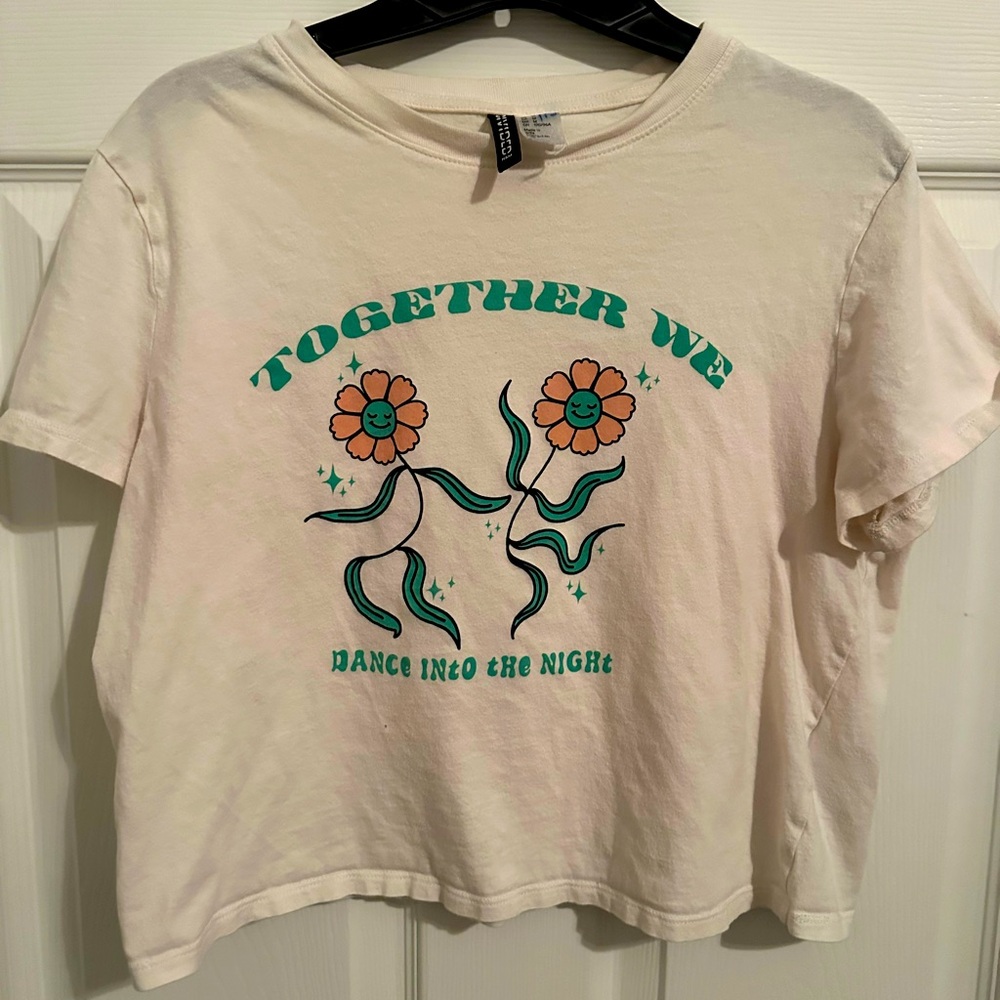 H&M Together we dance into the night t-shirt. Size M